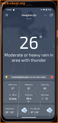 Weather Vue & Radar Monitor screenshot