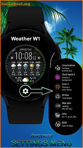 Weather watch face W1 screenshot