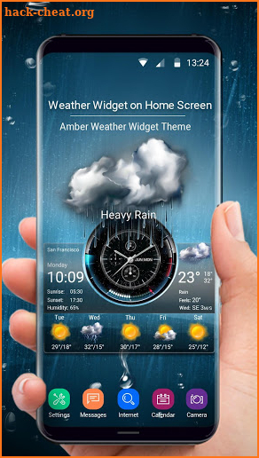 Weather Widget on Home Screen screenshot