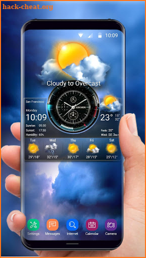 Weather Widget on Home Screen screenshot