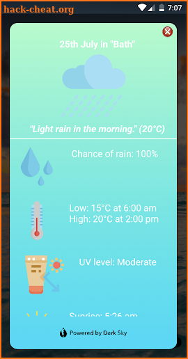 Weather2Wed screenshot