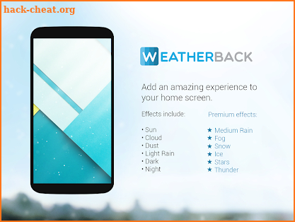Weatherback Wallpaper and lock screen screenshot