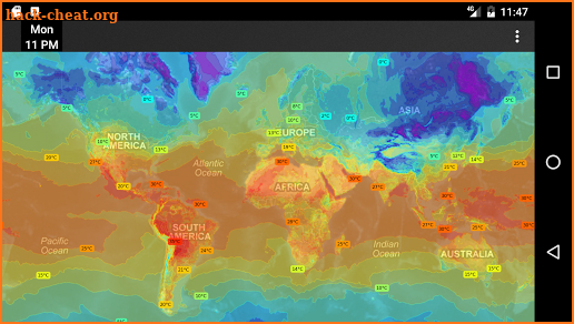 WeatherMap+ screenshot