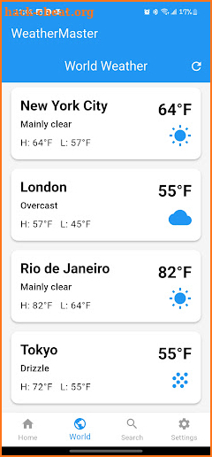 WeatherMaster screenshot