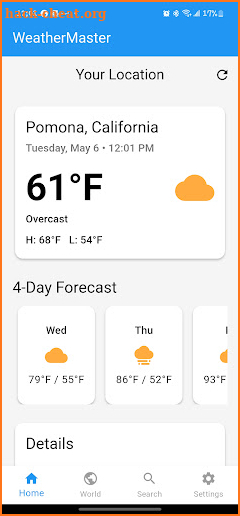 WeatherMaster screenshot