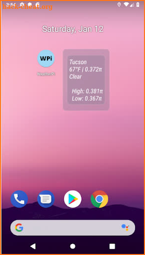 WeatherPi screenshot