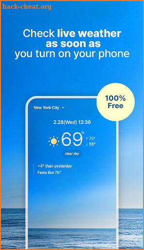 WeatherPop (Lockscreen) screenshot
