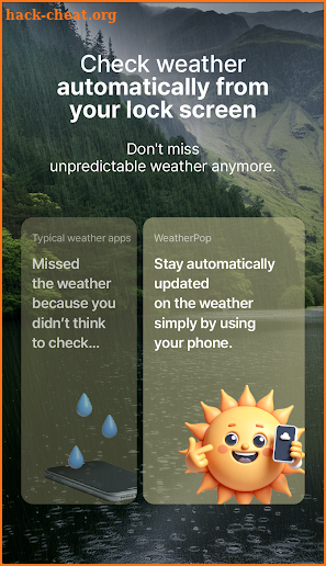 WeatherPop (Lockscreen) screenshot