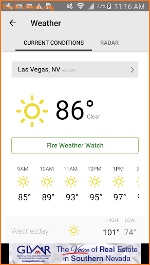 Weather.Vegas KLAS LasVegasNow screenshot