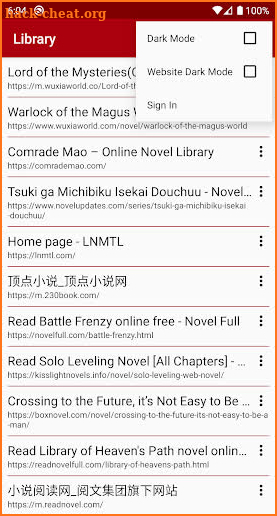 Web Novel Reader screenshot