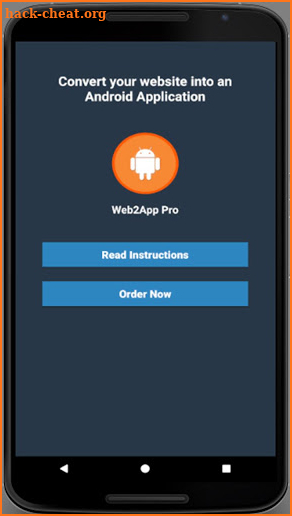 Web2App Pro screenshot