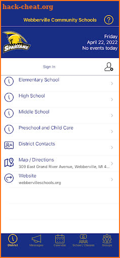 Webberville Community Schools screenshot