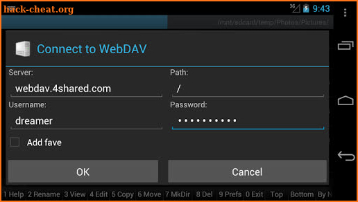 WebDAV for Ghost Commander screenshot