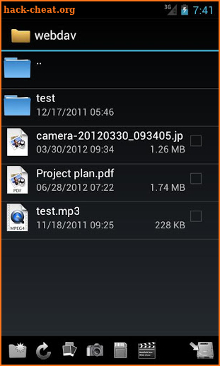 WebDAV Navigator screenshot