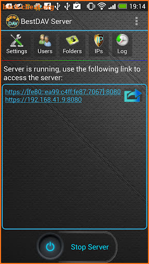WebDAV Server - BestDAV PRO screenshot