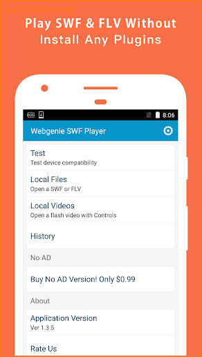 Webgenie SWF & Flash Player – Flash Browser screenshot