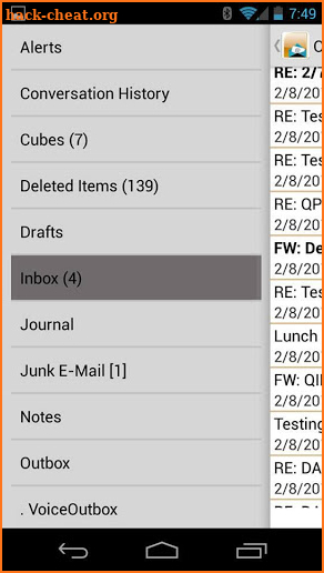 Webmail for Outlook screenshot