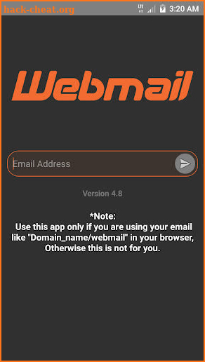 Webmail - webview mobile app screenshot
