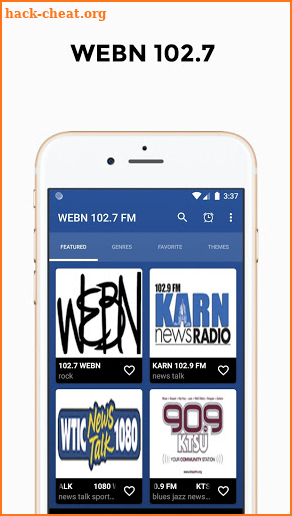 WEBN 102.7 FM Radio screenshot