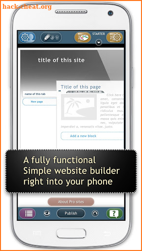 Website Builder for Android screenshot