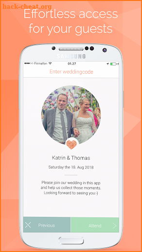 Wedbox - The wedding Photo app screenshot