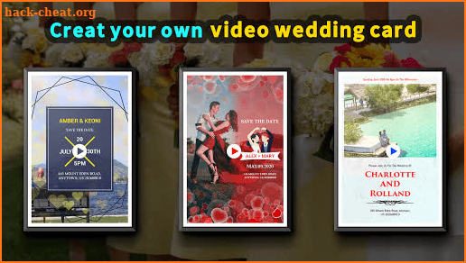 Wedding Card Design & Photo Video Maker With Music screenshot