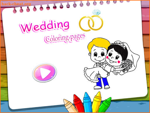 wedding coloring pages screenshot
