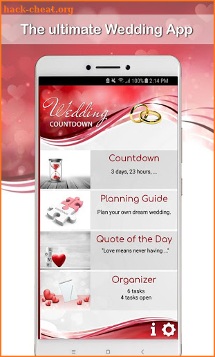 Wedding Countdown App 2020 / 2021 screenshot