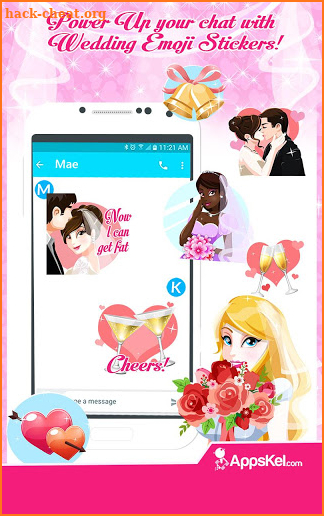 Wedding Emoji Stickers- Bride & Groom Marriage App screenshot