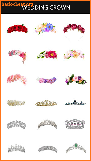 Wedding Flower Crown Photo Editor screenshot