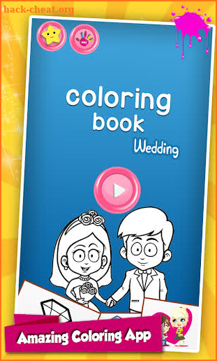Wedding Glitter Coloring Pages For Kids screenshot