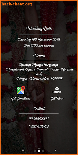 Wedding Invitation screenshot