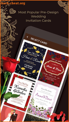 Wedding Invitation Card Maker - Creator (RSVP) screenshot