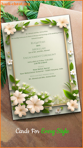 Wedding Invitation Maker screenshot