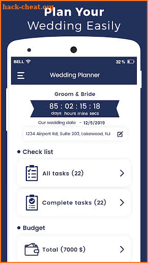 Wedding Planner & Organizer With Checklist, Budget screenshot