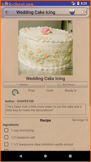 Wedding Recipes ~ Wedding Cake Recipes screenshot