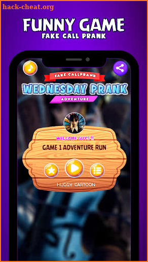 Wednesday Addams Game FakeCall screenshot