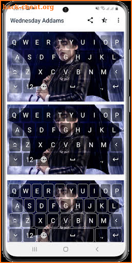 Wednesday Addams Keyboard screenshot