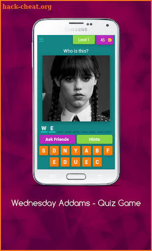 Wednesday Addams - Quiz Game screenshot