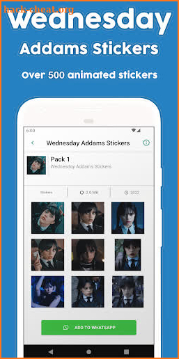 Wednesday Addams Stickers screenshot