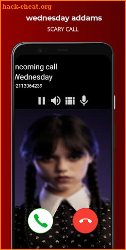 Wednesday SCARY Video call screenshot