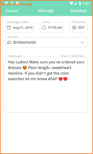 WedTexts - Wedding Texting for screenshot