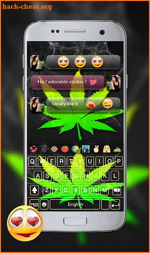 Weed Emoji Keyboard - weed Emoji keyboard theme screenshot