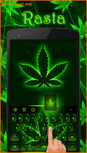 Weed Rasta Keyboard Theme screenshot