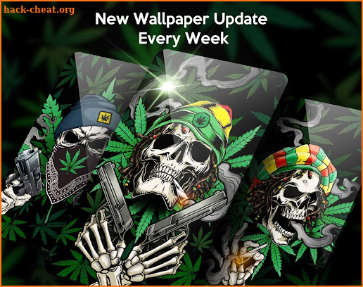 Weed Skull Live Wallpapers Themes screenshot
