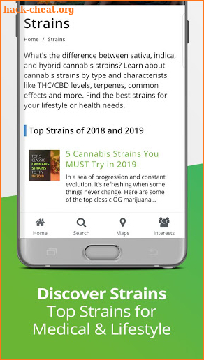 Weedguide: Cannabis Lifestyle, News & Weed Strains screenshot