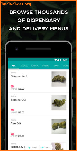 Weedmaps Find Marijuana Cannabis Weed Reviews CBD screenshot