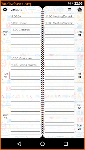 Week Planner (Schedule, To do list, Organizer) screenshot
