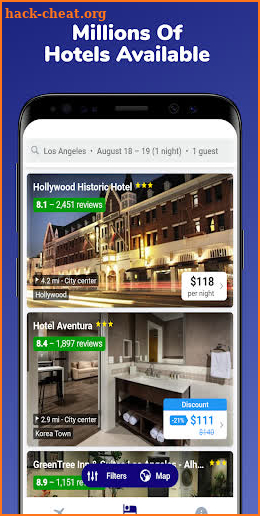 Weekly Hotel Deals - Extended Stay Hotel Booking screenshot