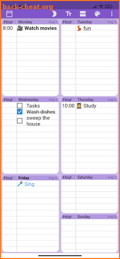 Weekly Planner screenshot